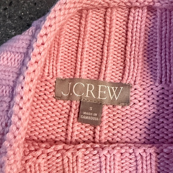 J crew 2025 Rollneck™ sweater in stripe pink and brown size small - Picture 4 of 4
